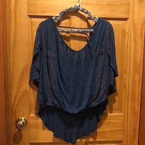 Free People stitched open back top